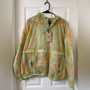 Prana - Tropical Print Windbreaker Jacket - Large - NWT!